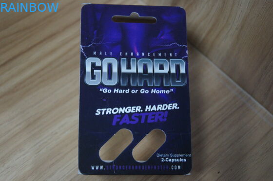 جعبه بسته بندی تاول زده شده بازیافت شده برای HD HDPE جنسی مردانه کپسول