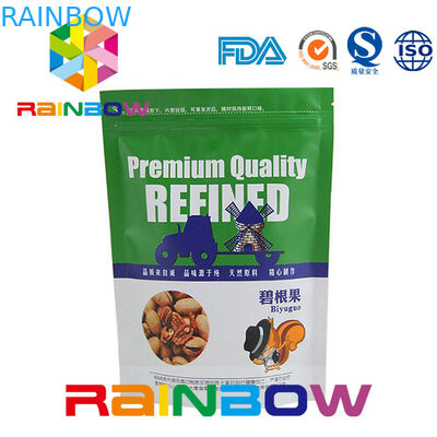 سفارشی چاپ دوو بسته آجیل کیسه بسته بندی زیپ و دهان تیز