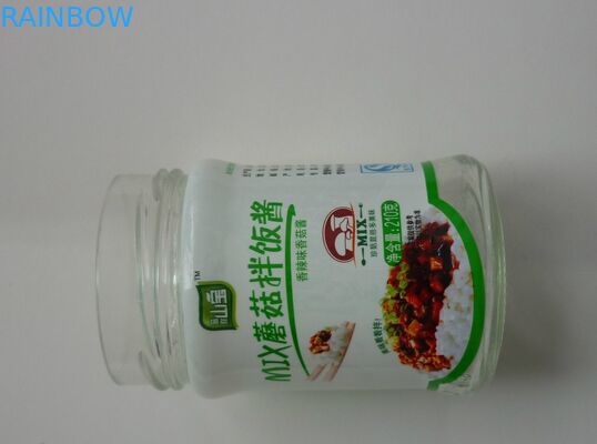 PVC مقاوم در برابر حرارت PVC برچسب های حرارتی برای سس بطری شیشه ای پنیر Beancour