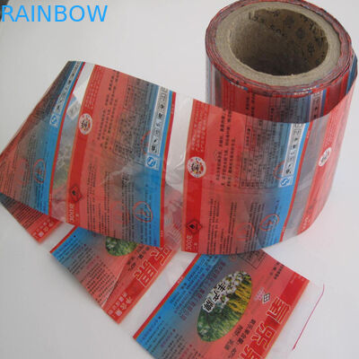 پی وی سی / PET عینک آستین در رول برای بطری های نوشیدنی انرژی با لوگوی چاپ نصب شده