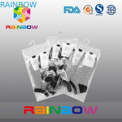 سفارشی کردن علامت چاپ پاک کردن کیسه پلاستیکی Ziplock / کیسه هوای آویزان با زیپ