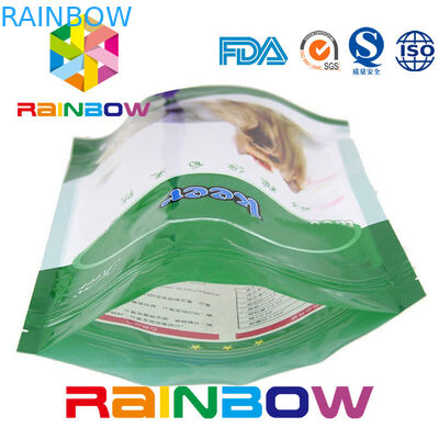 بسته بندی فویل کیسه های غذای حیوان خانگی با زیپ، کیسه پلاستیکی 500 گرم پلاستیکی