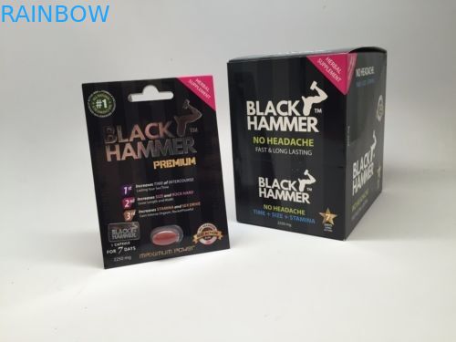 جعبه کاغذ قرمز Mamba برای جعبه های تقویت جنسی مرد / بسته بندی کارت