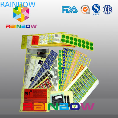 سفارشی چاپ شده رنگارنگ شلنگ آستین برچسب خود چسب مقاله برچسب غذا لمینیت