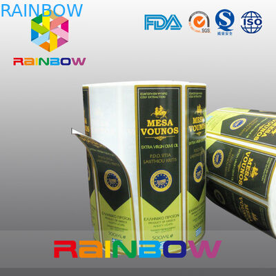 شیشه ای شراب شیشه ای Self Adhesive Shrink Sleeves Labels برچسب های چاپی و بطری شراب