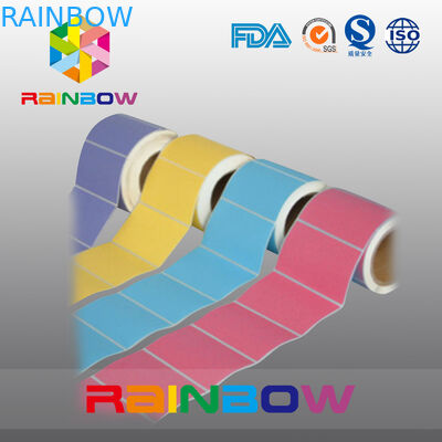 بدون چاپ سفید / رنگی کاغذ رول رول برچسب خود چسب خود را با اندازه سفارشی