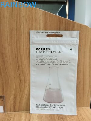 کیسه بسته بندی بسته بندی شده سه طرفه مهر و موم، پودر مروارید Ziplock کیسه