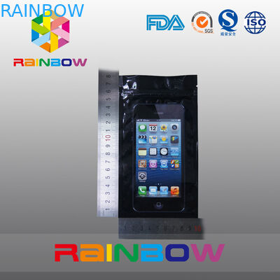 فونت پاک کردن پنجره ضد استاتیک بسته بندی تلفن همراه با سوراخ سوراخ