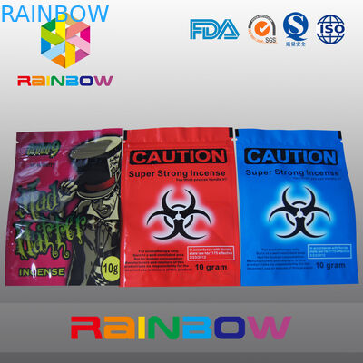 لوگو سفارشی Caution قارچ گیاهی Ziplock کیسه های 10g 4g شیمیایی Voodoo ادویه دمی کیسه