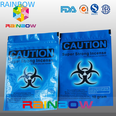 لوگو سفارشی Caution قارچ گیاهی Ziplock کیسه های 10g 4g شیمیایی Voodoo ادویه دمی کیسه