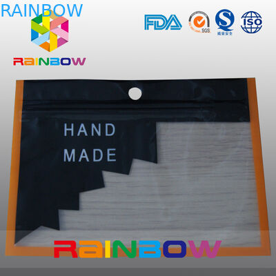 بسته بندی کیسه های پلاستیکی کیسه ای Mylar Ziplock با پنجره شفاف برای محصولات