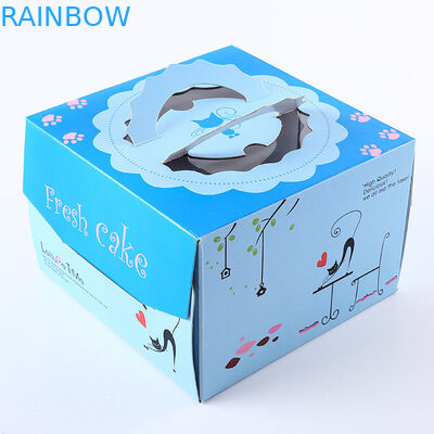 جعبه پینک آبی جعبه تولد کیک بسته بندی جعبه / هدایای سفارشی