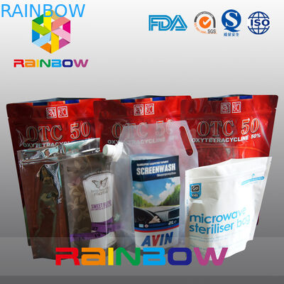 کیسه غذای حیوانات خانگی با کیف زیپ / پلاستیکی مواد غذایی حیوانات Tukey کیسه مواد غذایی