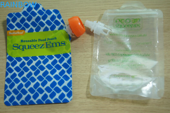 مواد غذایی قابل تعویض درجه ایستاده Ziplock کیسه های مواد غذایی طرف مواد غذایی سفارشی چاپ شده است