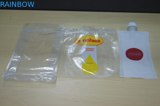 مواد غذایی قابل تعویض درجه ایستاده Ziplock کیسه های مواد غذایی طرف مواد غذایی سفارشی چاپ شده است