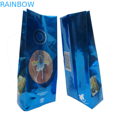 کیسه های قهوه فویل سفارشی با یک دکمه دیافراگم شیر، سبز / سیاه