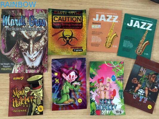 کیسه های فویل آلومینیوم با عصاره گیاهی سه طرفه با زیپ