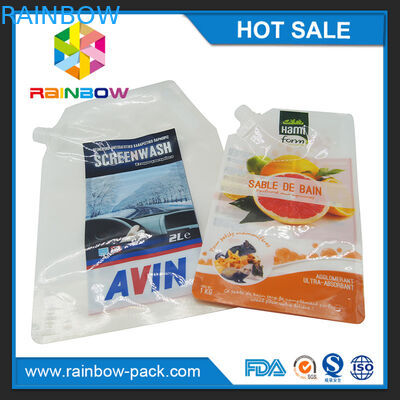 پلاستیکی قابل انعطاف پلاستیکی Stand up Squeeze کیف برای غذای کودک / آب میوه / سوپ