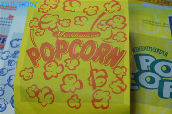 بسته بندی مواد غذایی تخت پایین قهوه ای سفارشی کیسه های کاغذی برای اسنک بالا باز است