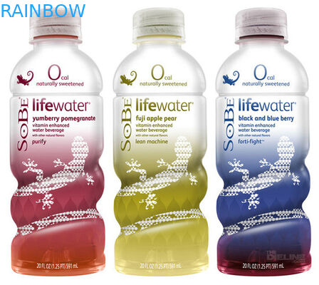 شیر سفید سفید PVC / PET براق برچسب آستین گرما سنگین چاپ حرارتی