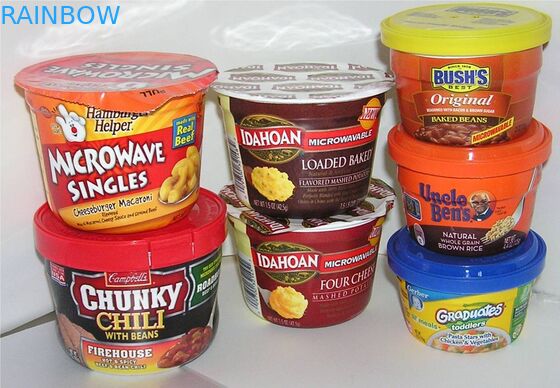 شیر سفید سفید PVC / PET براق برچسب آستین گرما سنگین چاپ حرارتی