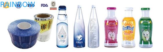 PVC / PET عینک آستین کوتاه آستین بسته بندی برای بطری ها / قوطی ها