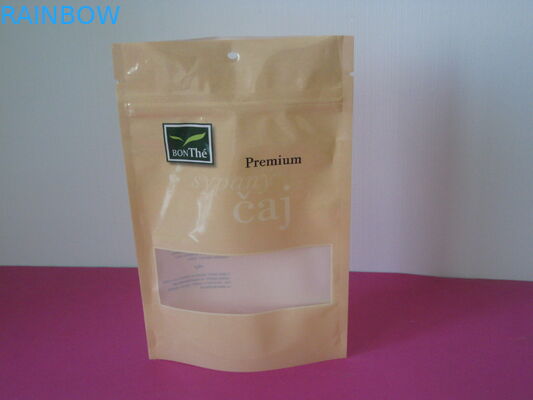 بسته بندی کیسه های آلومینیومی فویل قابل بازیافت بسته بندی روکش دار کیسه های Matt Mylar با پنجره