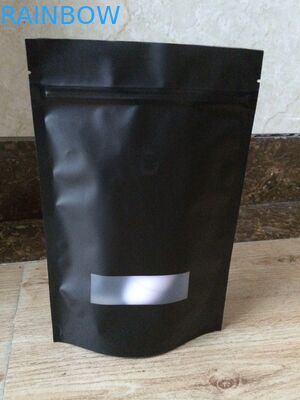 بسته بندی کیسه های آلومینیومی فویل قابل بازیافت بسته بندی روکش دار کیسه های Matt Mylar با پنجره