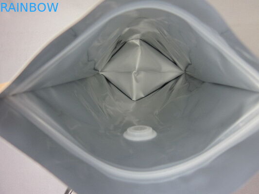 کیسه قهوه ایستاده بسته بندی کیسه های آلومینیومی فویل Kraft کیسه Ziplock 250 گرم 500 گرم