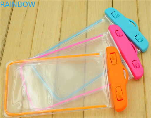 تلفن 5.5 اینچ Pvc کیسه ضد آب برای آیفون 6S 6 Plus، Pink / Oranne / Blue