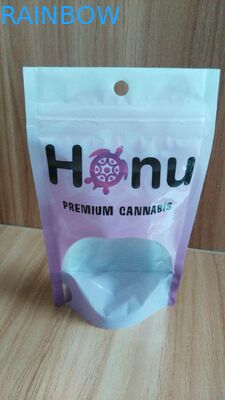 فویل آلومینیوم سفارشی پایین Gusset روکش کیسه های Mylar Ziplock با پنجره پاک