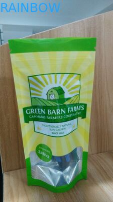 سفارشی ایستاده غذا آلومینیوم فویل چند لایه کیسه زیپ Wtih پاک کردن پنجره