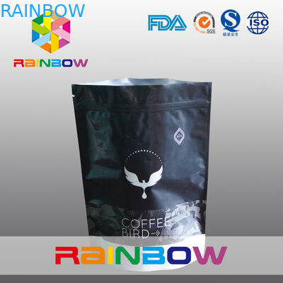 کیسه های کم حجم 250g مات پایین، کیسه های کیسه ایستاده برای بسته بندی قهوه