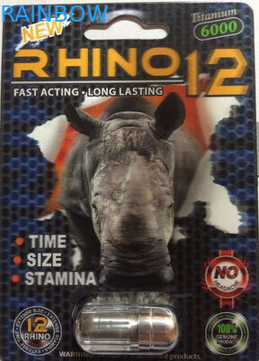 بطری پزشکی 10ml Rhino کوچک، ظروف کپسول قرص پلاستیکی / کارت رینو 3D