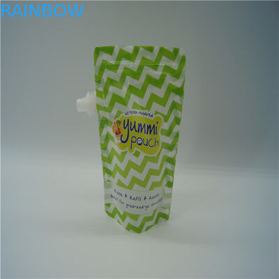 5oz بسته بندی کیسه های پلاستیکی قابل استفاده مجدد نوزاد FDA تایید شده است