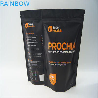 فویل بسته بندی شده فویل کیسه های ziplock، پروتئین پودر / فویل کیسه های بسته بندی مواد غذایی