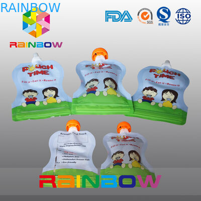 ظروف Ziplock شفاف بسته بندی بسته بندی برای آب میوه / شیر میوه