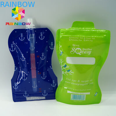 ظروف Ziplock شفاف بسته بندی بسته بندی برای آب میوه / شیر میوه