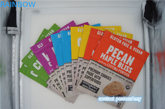 اسنک پلاستیکی بسته بندی مواد غذایی کیسه ای / کیسه ای برای کوکی ها، 10oz کیسه های پنیر با زیپ