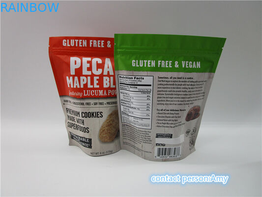 سفارشی شکلات تبلیغاتی بیسکویت اسنک کیسه ای چاپ گراور