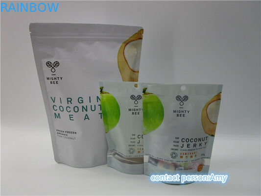 PET + AL + PE نارگیل چاق و چله Snack Bag بسته بندی مات پایان / براق پایان