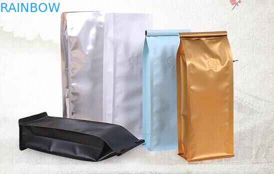 250 گرم فویل آلومینیوم سفارشی چاپ Ziplock بسته بندی کیسه / Doy پک دانه های قهوه کیسه های پخته شده