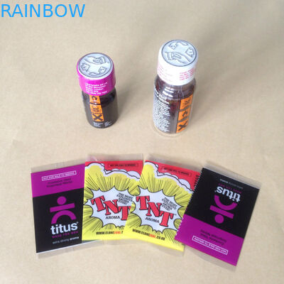 ساخته شده از سفارشی ساخته شده pvc برچسب کوچک آستین برای برچسب بسته بندی بطری