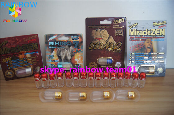 بطری های پلاستیکی گلوله سفارشی، بطری های پزشکی پلاستیکی با کلاه های فلزی