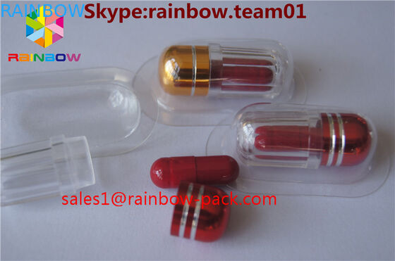 بطری های قرص پلاستیکی برای فروش ظروف کپسول دیک شکل بطری کپسول آبی ظروف شش گوش و هشت ضلعی