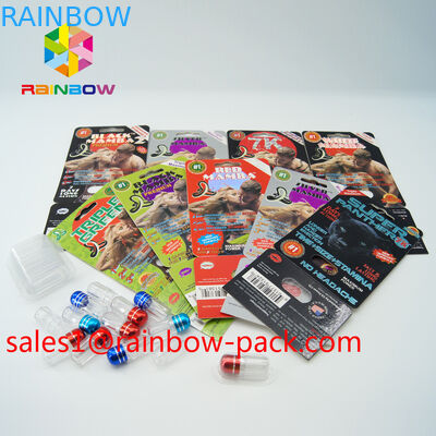 کارت مامبو سیاه 3D کارت سنگ جامد پیکربندی جنس جنسی 3D بسته بندی کارت 3D قرص های جنسی بسته بندی کارت کاغذ 3D کارت قرص جنسی