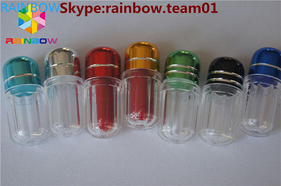 بطری های قرص قرص های خالی برای فروش بطری قرص های جنسی با حلقه کلاه کپسول شکل ظروف قرص بطری های عمده فروشی