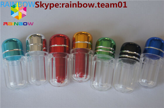 بطری های قرص قرص های خالی برای فروش بطری قرص های جنسی با حلقه کلاه کپسول شکل ظروف قرص بطری های عمده فروشی