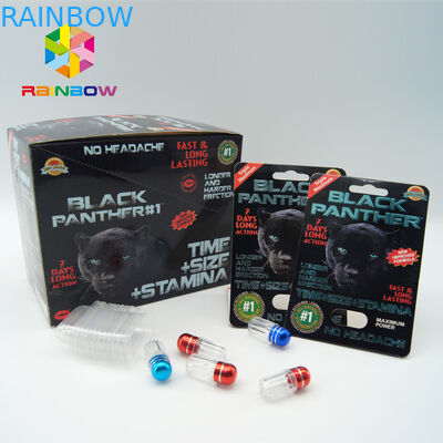 بطری قرص های جنسی زنانه با بطری کپسول بسته بندی شده با جعبه فلزی با بسته بندی کپسول جنسی بسته بندی شده