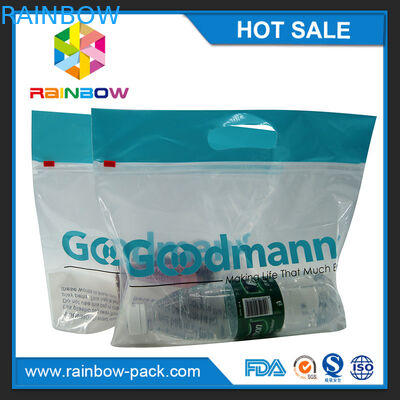 کیسه پلی اتیلن پلی استر کیسه ای با آرم پشت پاکت کیسه کیسه های بسته بندی شده قفل کیسه ای با کیسه UPC کیسه های کیسه ای ziplock clear front